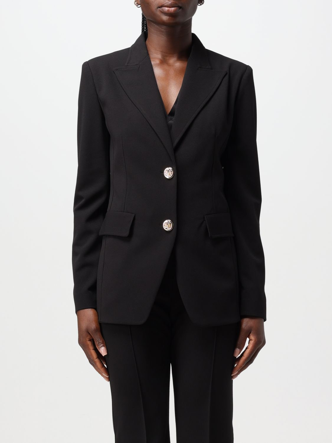 LIU •JO BLAZER LIU JO WOMAN COLOR BLACK F52053002