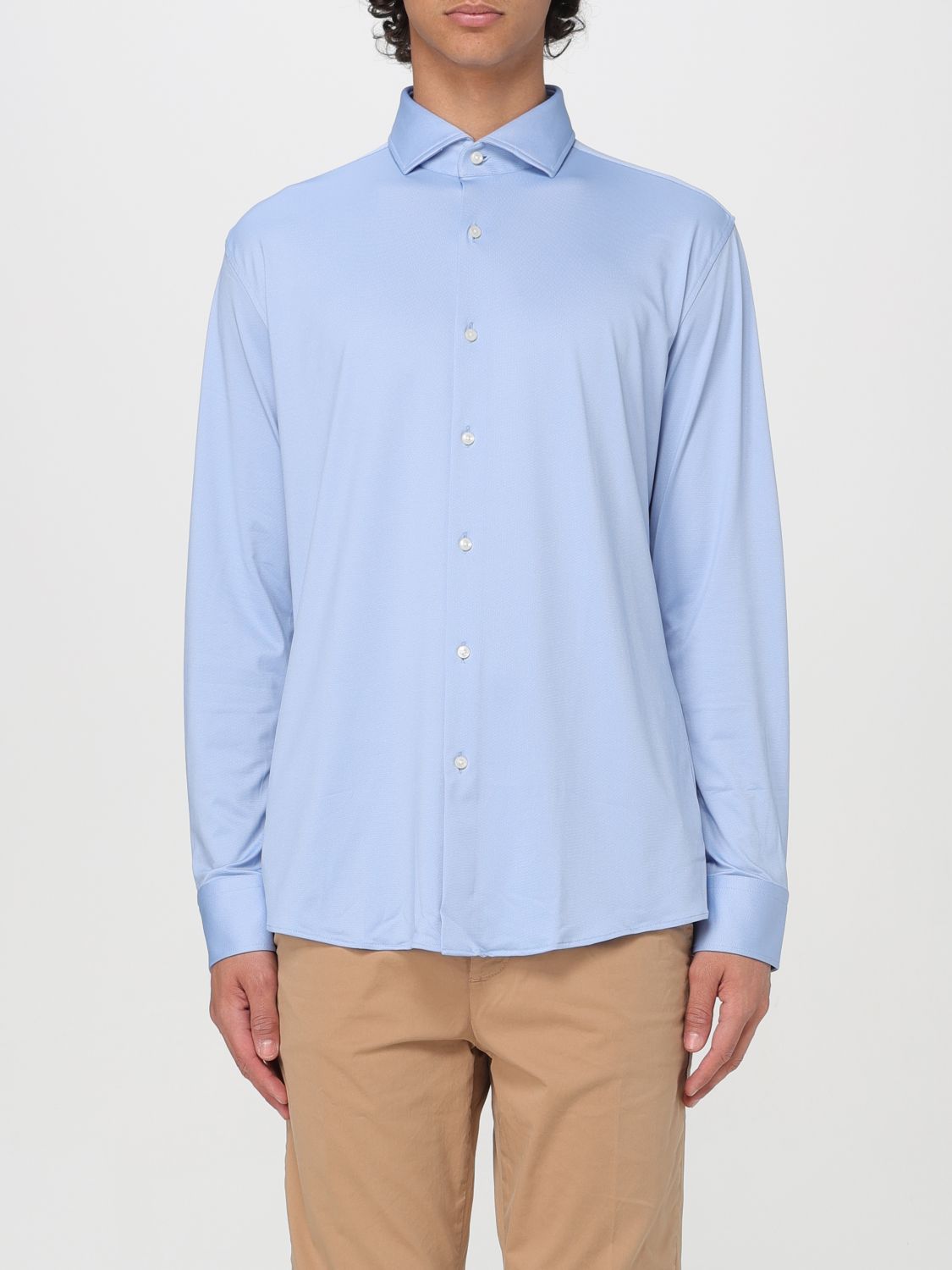 Shop Hugo Boss Shirt Boss Men Color Gnawed Blue