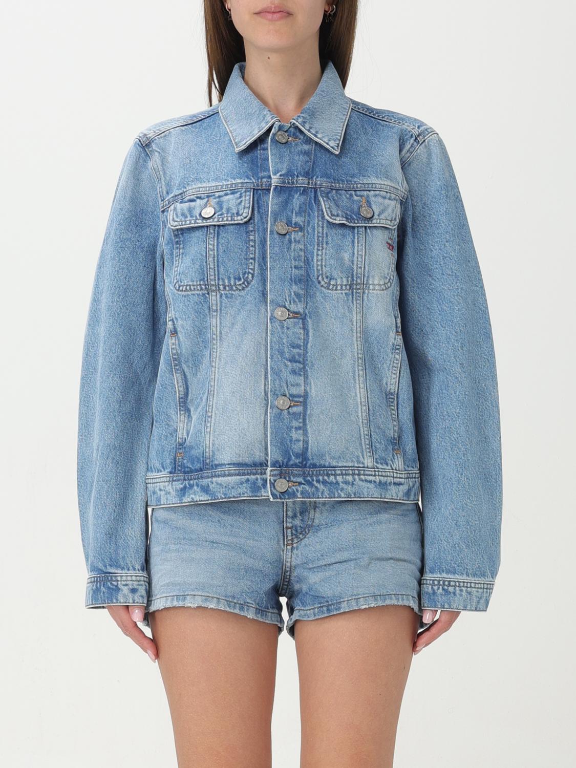Diesel Trucker Jacket In Denim In Navy
