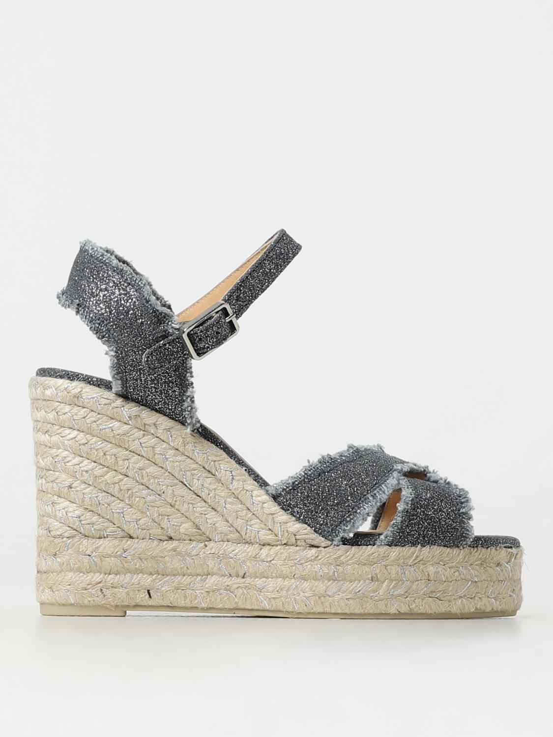 Shop Castaã±er Espadrilles Castañer Woman Color Grey