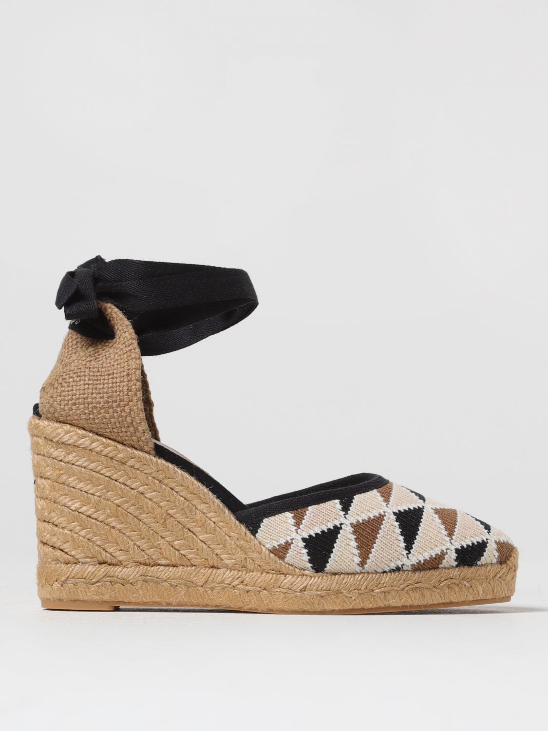 Shop Castaã±er Espadrilles Castañer Woman Color Beige