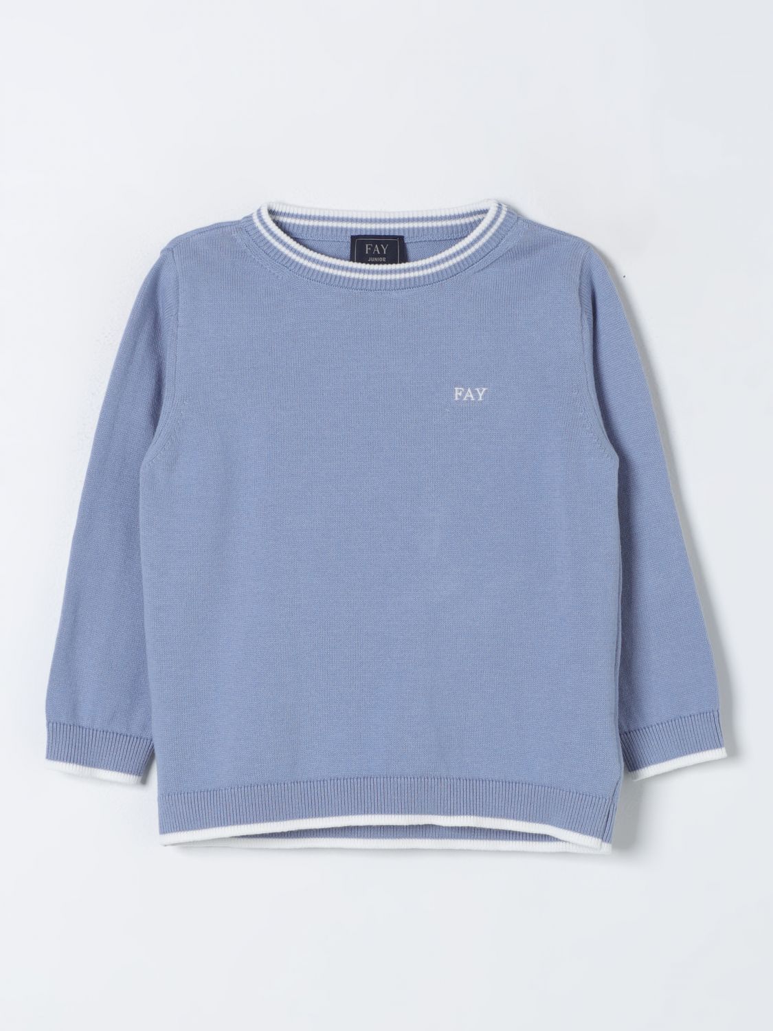 Fay Junior Sweater  Kids Color Blue In 蓝色