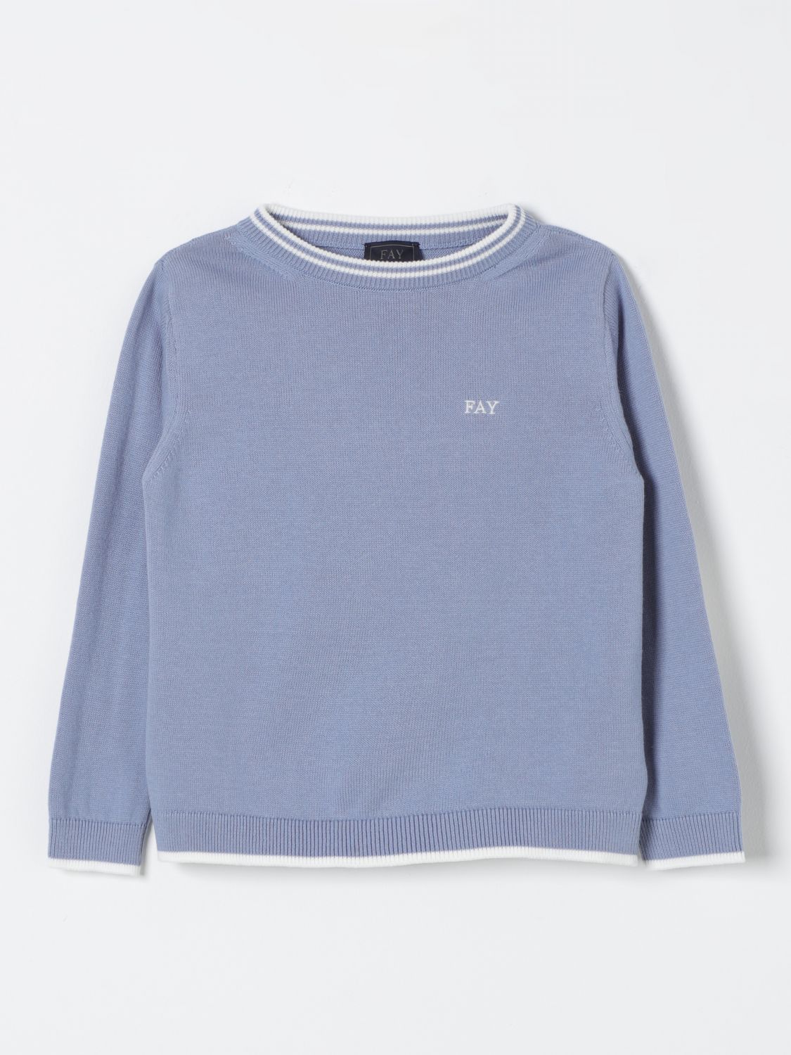 Shop Fay Junior Sweater  Kids Color Sky Blue