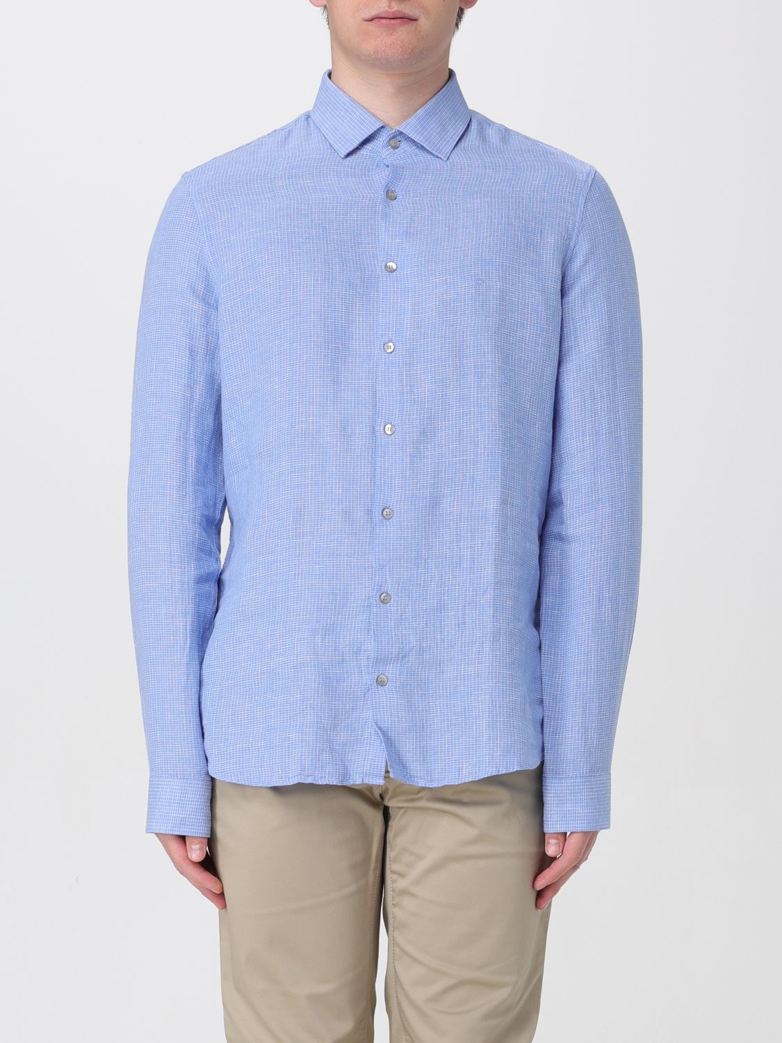 Calvin Klein Shirt  Men Color Blue In 蓝色
