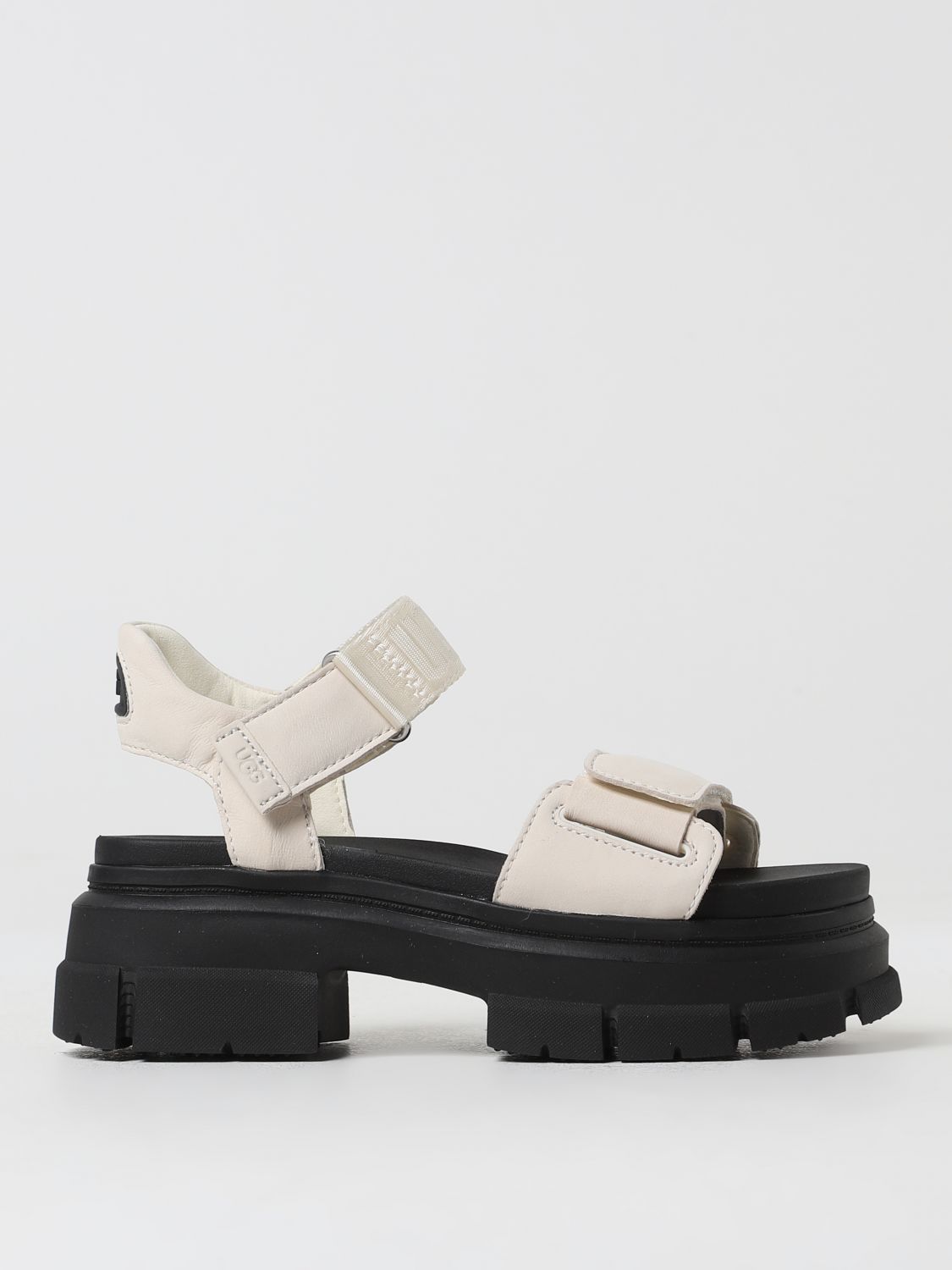 Shop Ugg Heeled Sandals  Woman Color White