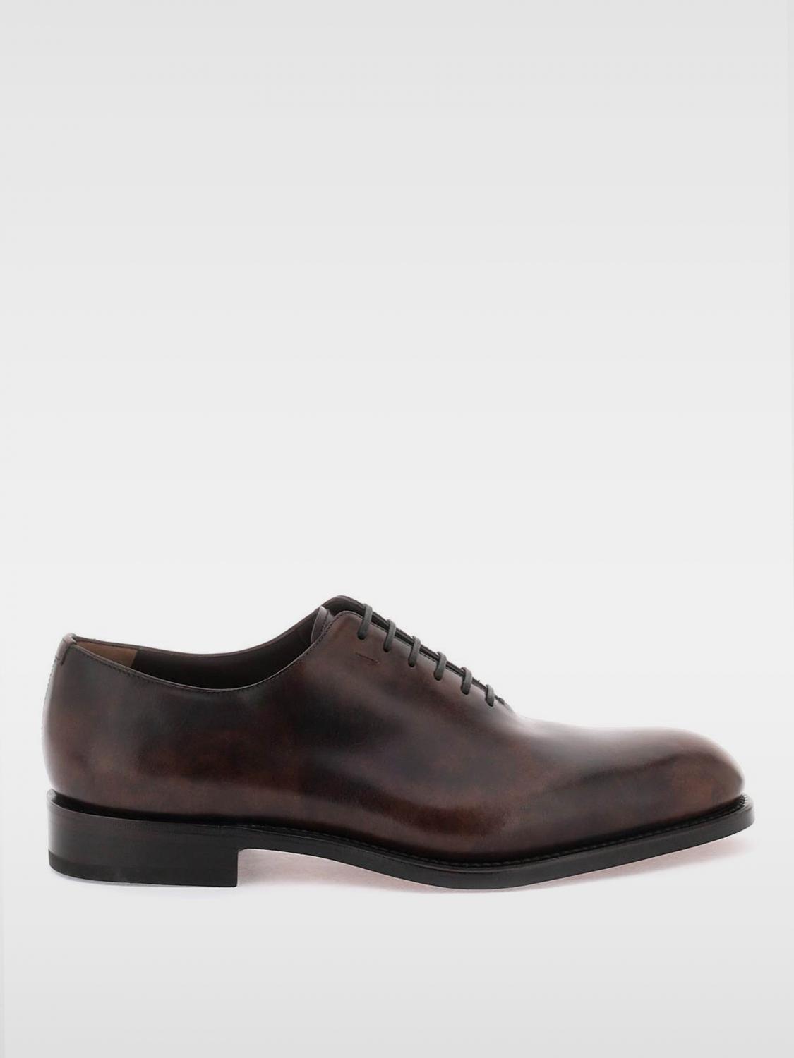 Shop Ferragamo Brogue Shoes  Men Color Dark