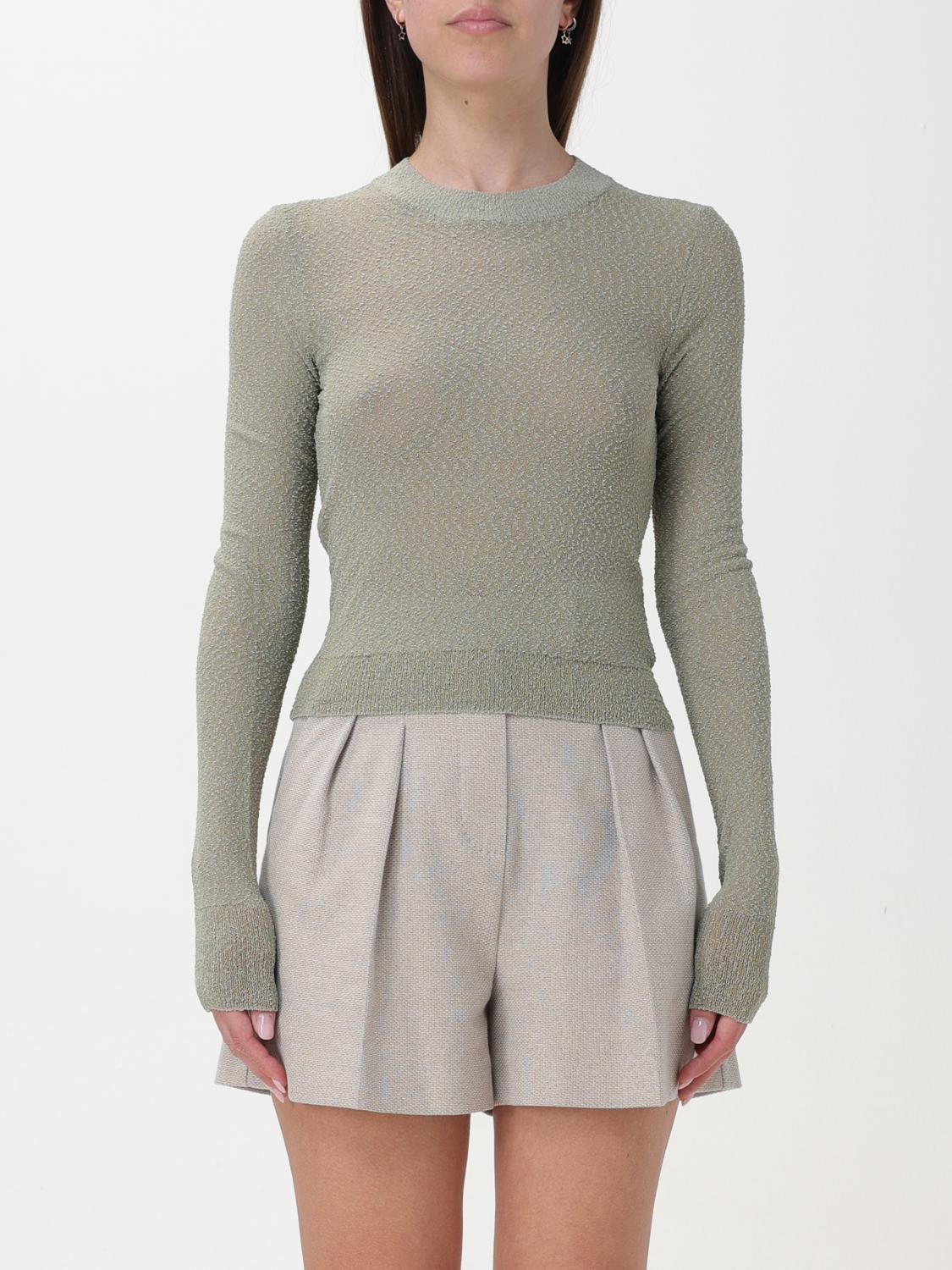 Ami Alexandre Mattiussi Sweater Ami Paris Woman Color Sage In Sage