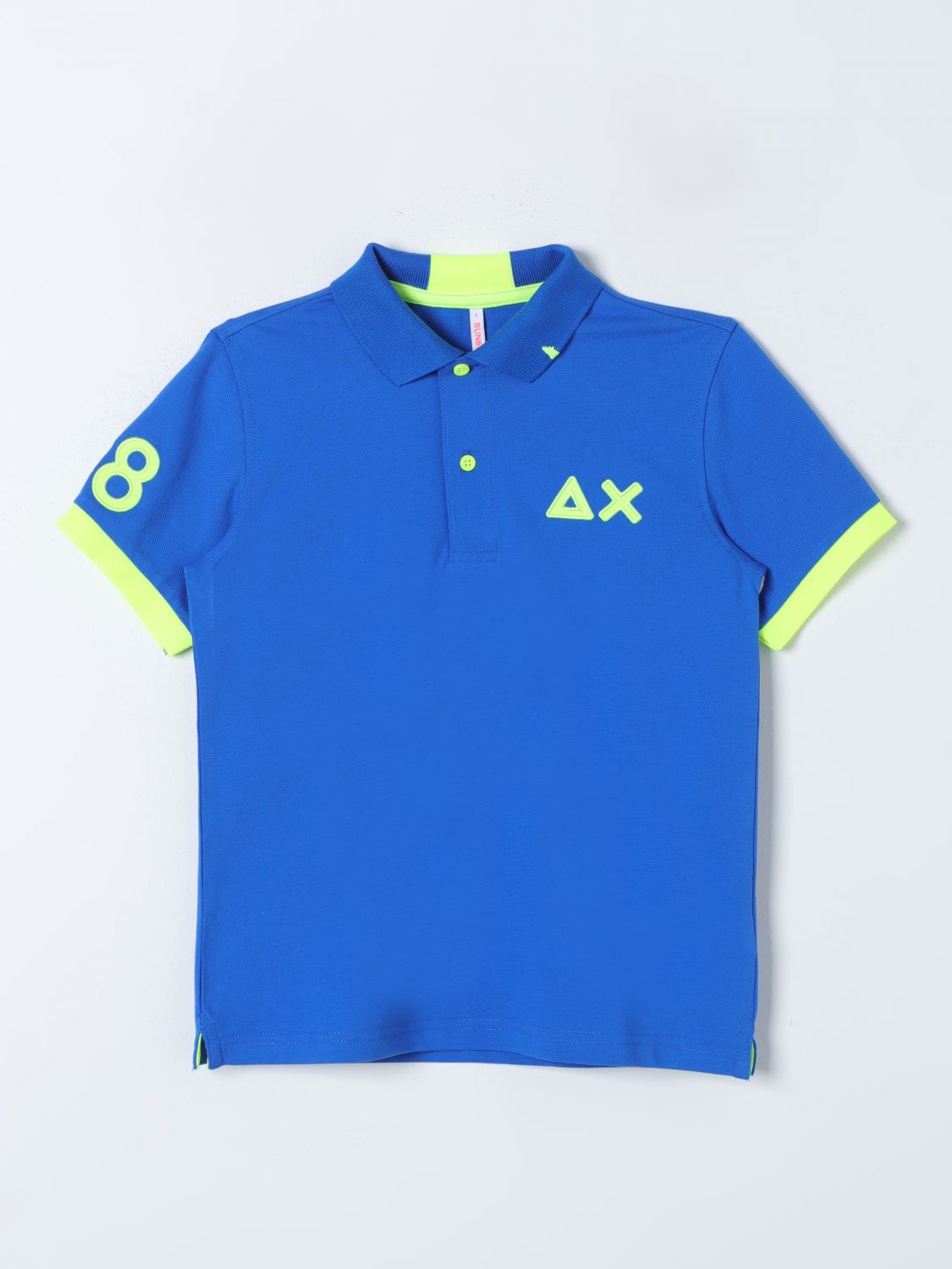 Sun 68 Polo Shirt  Kids Color Blue In 蓝色