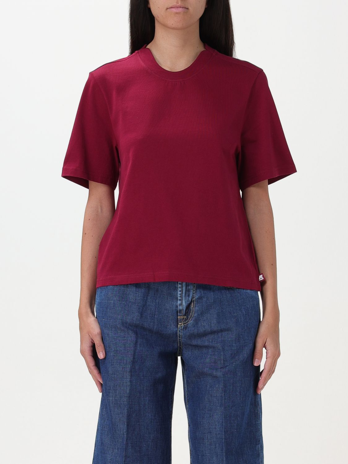 Shop K-way T-shirt  Woman Color Red