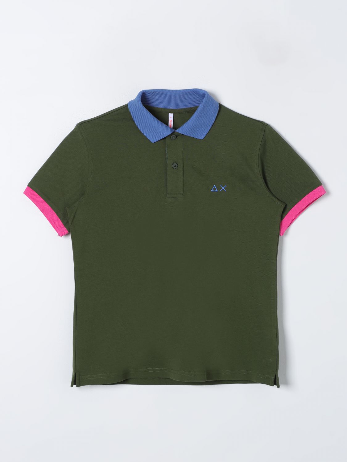 Sun 68 Polo Shirt  Kids Color Green In 绿色