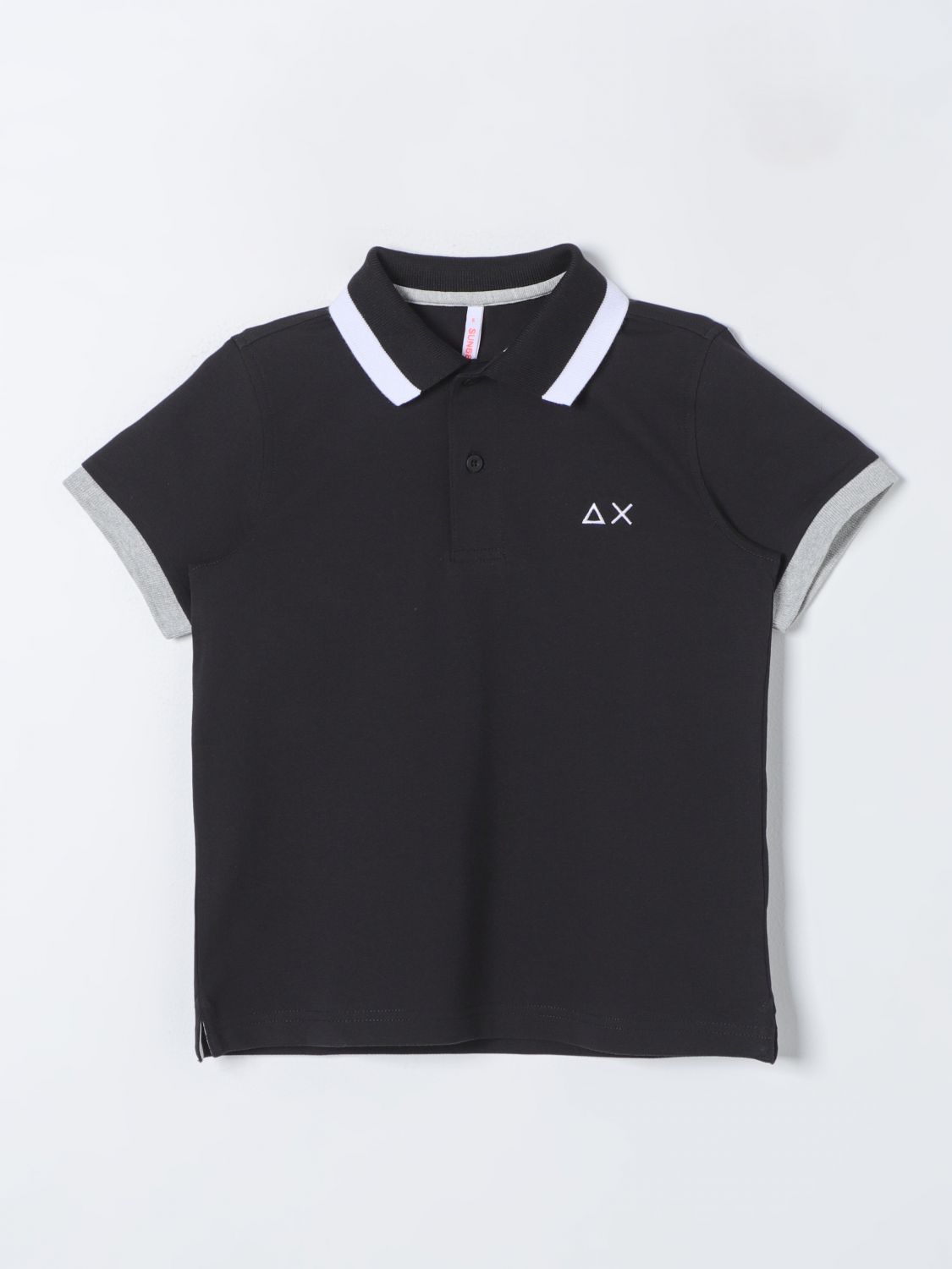 Sun 68 Polo Shirt  Kids Color Black In 黑色