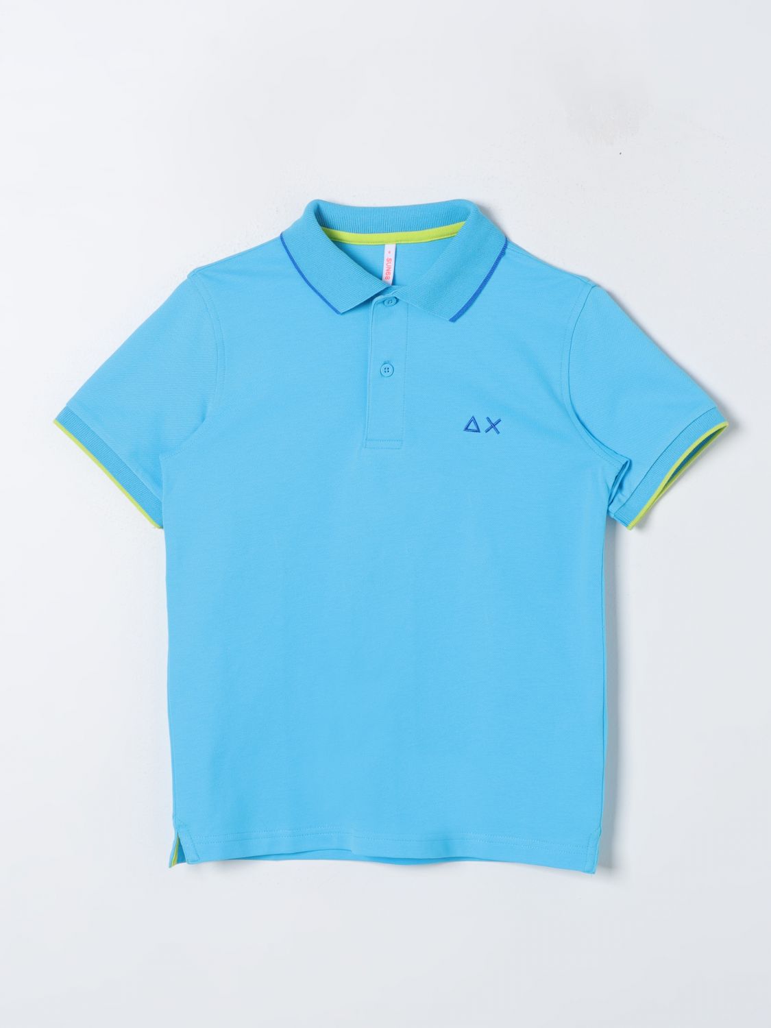 Sun 68 Polo Shirt  Kids Colour Turquoise In 绿松石蓝