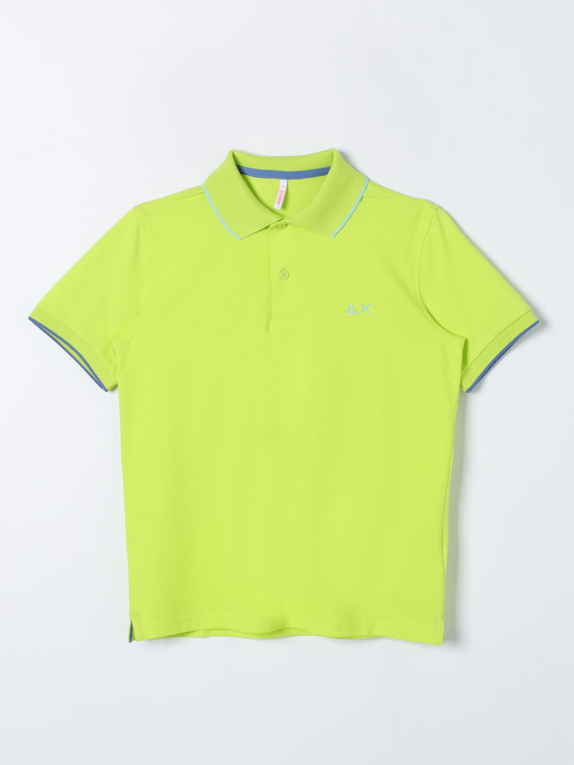 Sun 68 Polo Shirt  Kids Color Lime In 青柠绿