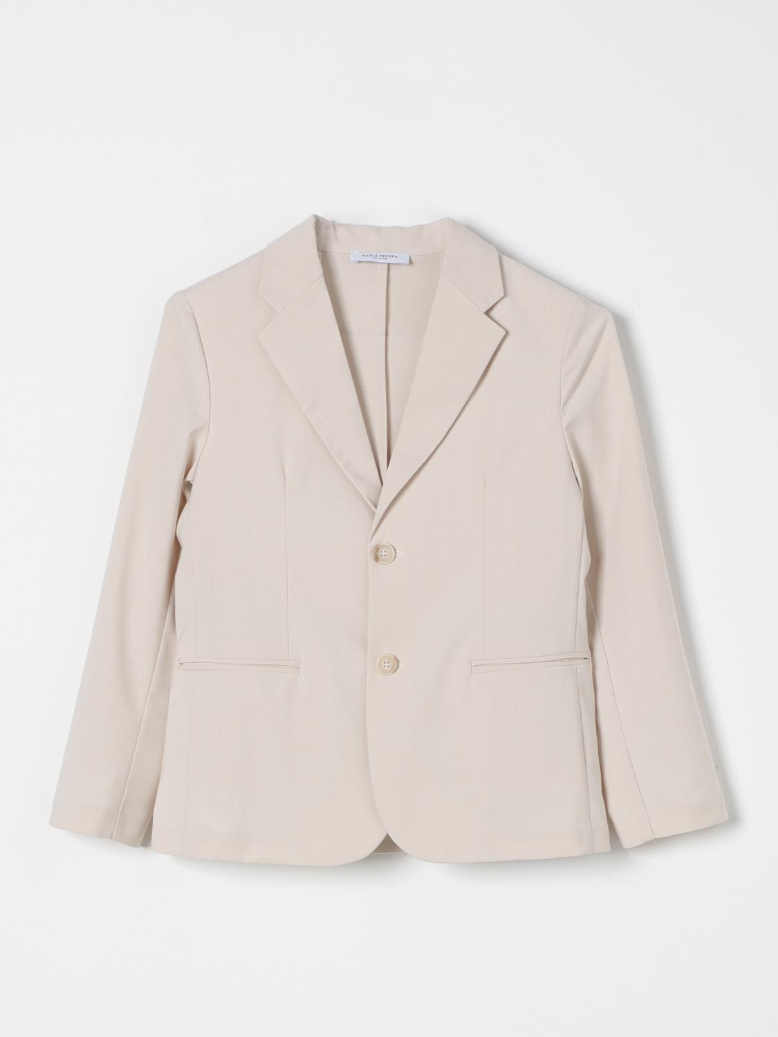 Paolo Pecora Jacket Kids Color Beige In Beige