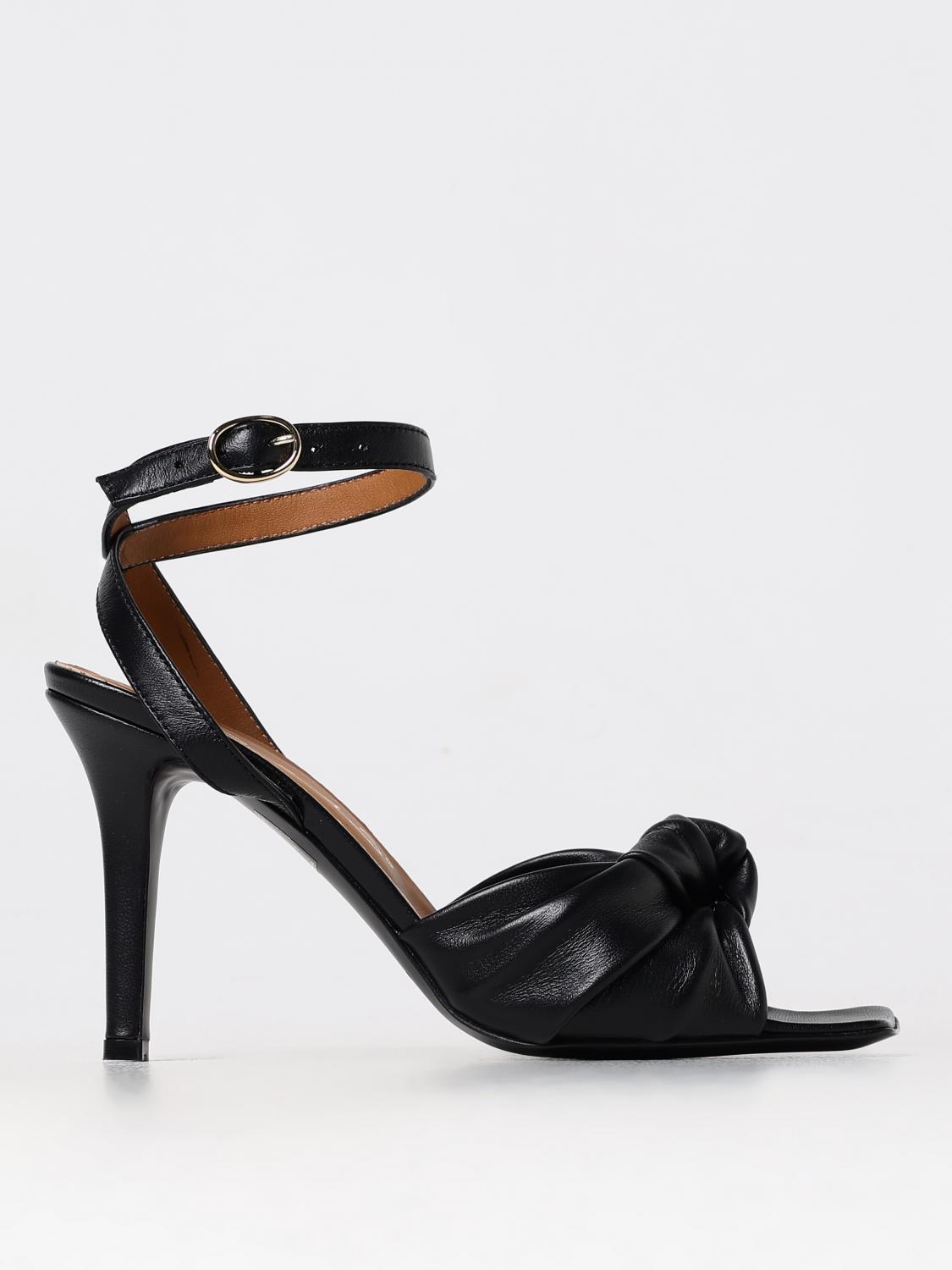 Shop Via Roma 15 Heeled Sandals  Woman Color Black