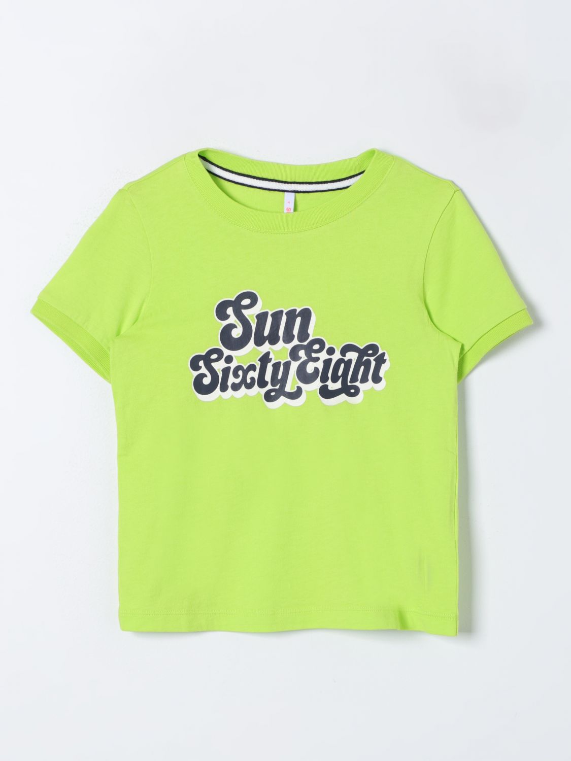 Sun 68 T-shirt  Kids Colour Lime In 青柠绿
