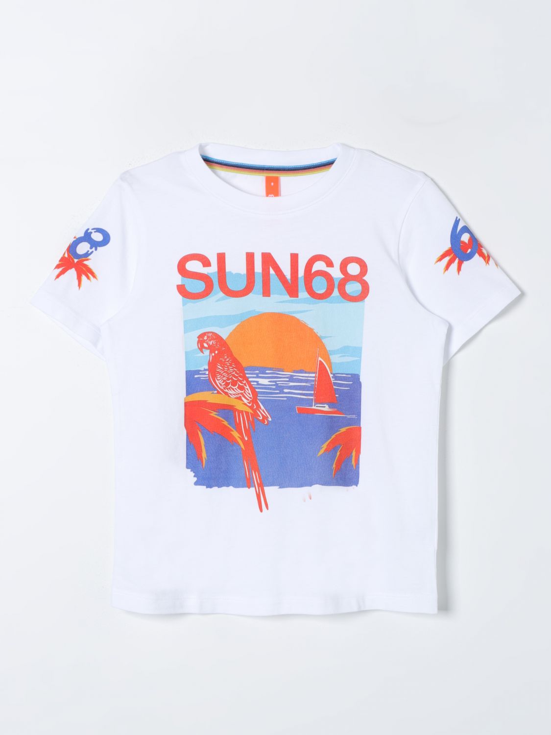 Sun 68 T-shirt  Kids Color White In 白色