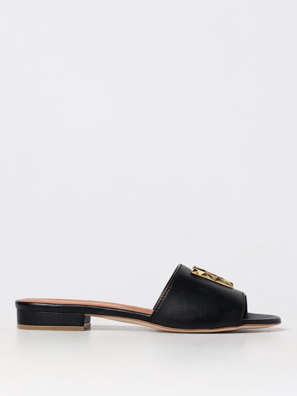 Shop Via Roma 15 Flat Sandals  Woman Color Black