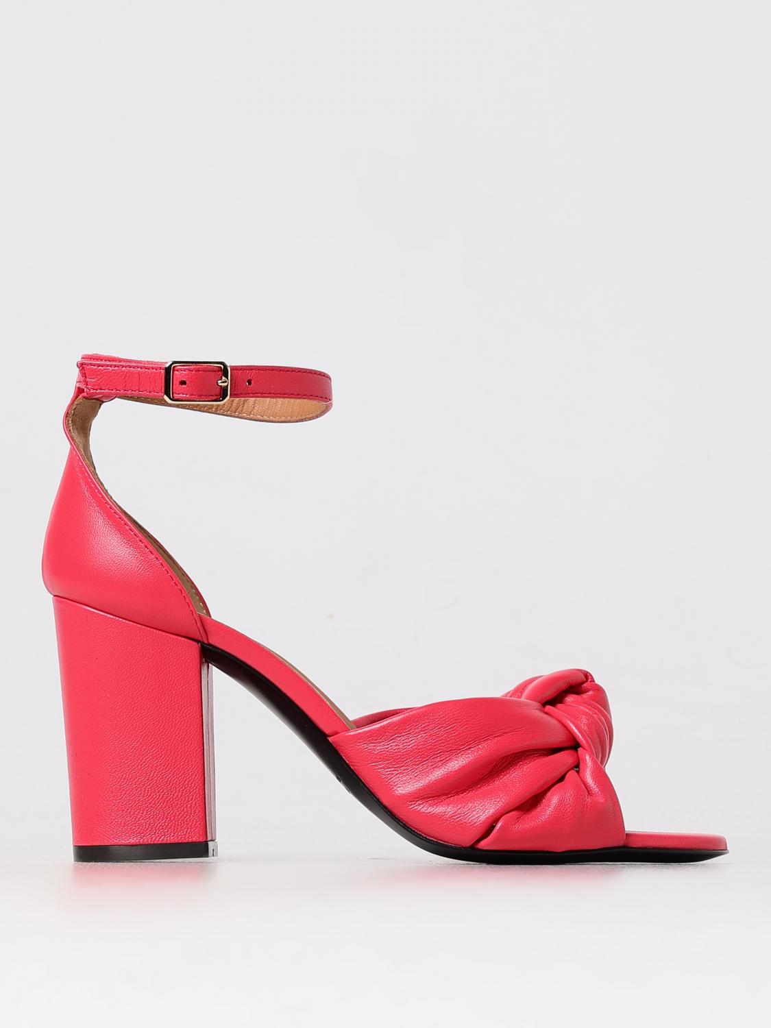 Shop Via Roma 15 Heeled Sandals  Woman Color Fuchsia