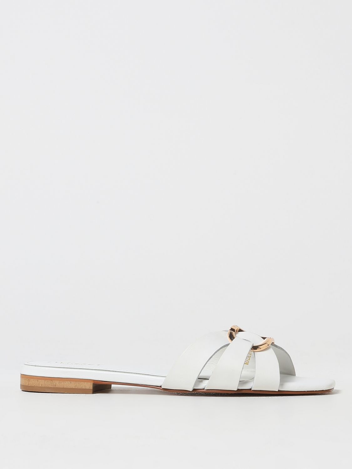 Shop Twinset Flat Sandals  Woman Color White