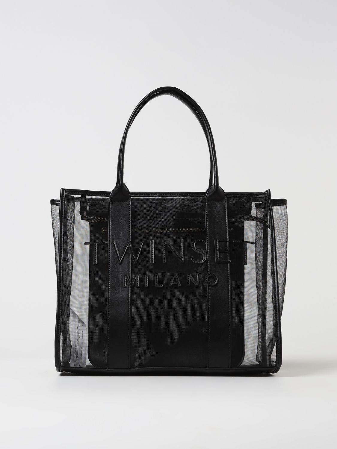 Shop Twinset Tote Bags  Woman Color Black