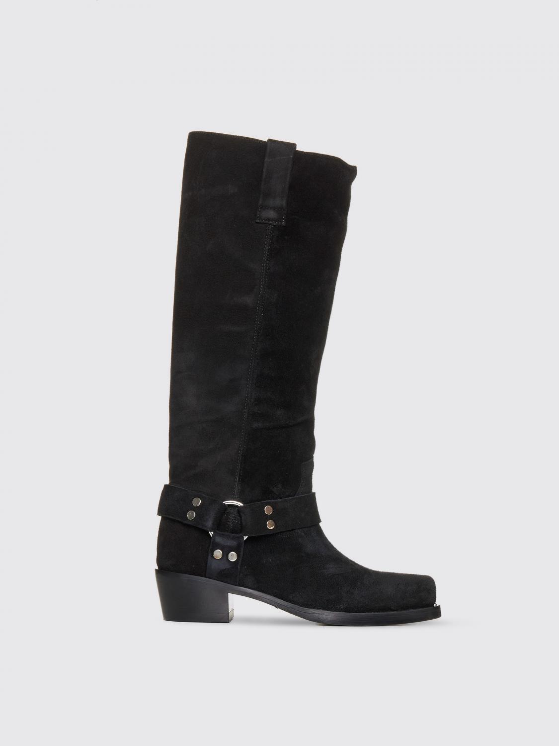 Paris Texas Black Roxy 45 Tall Boots In 黑色