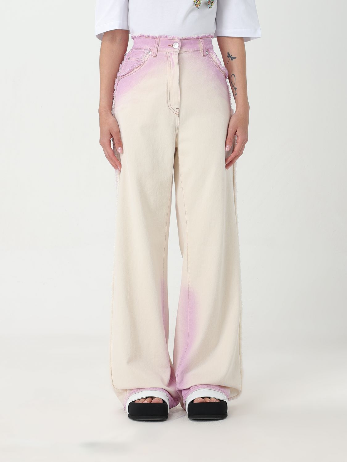 Msgm Jeans  Woman Color Lilac In 淡紫色