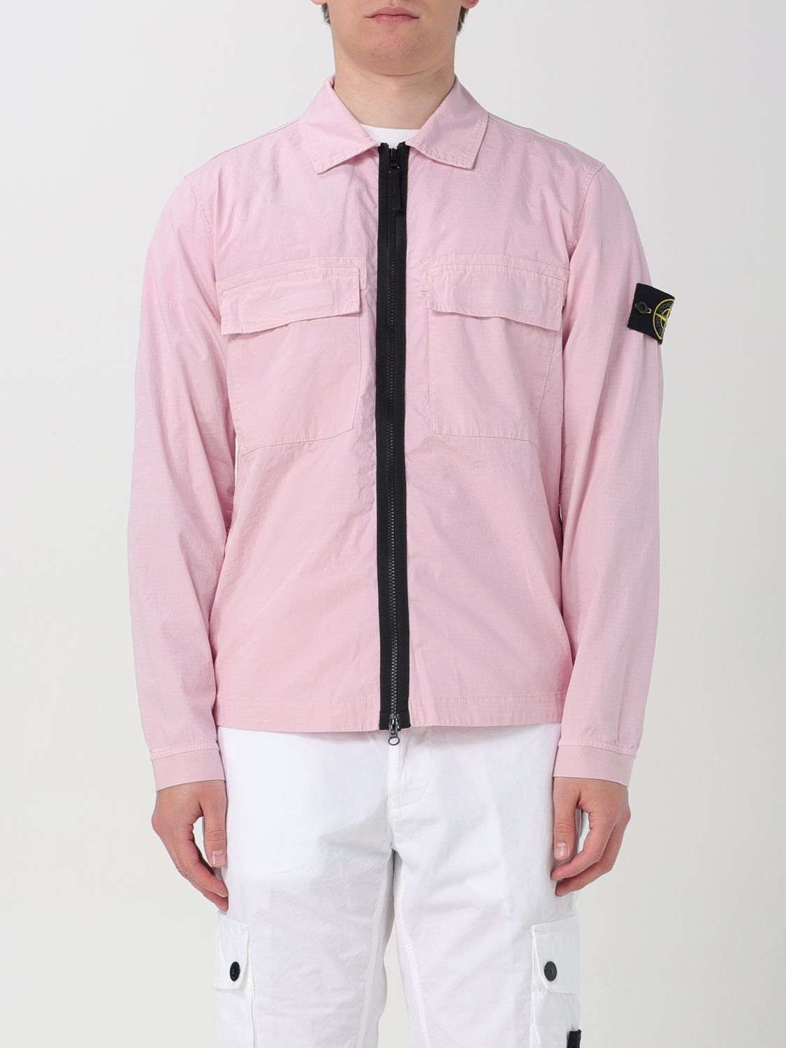Stone Island Shirt  Men Color Pink In 粉色
