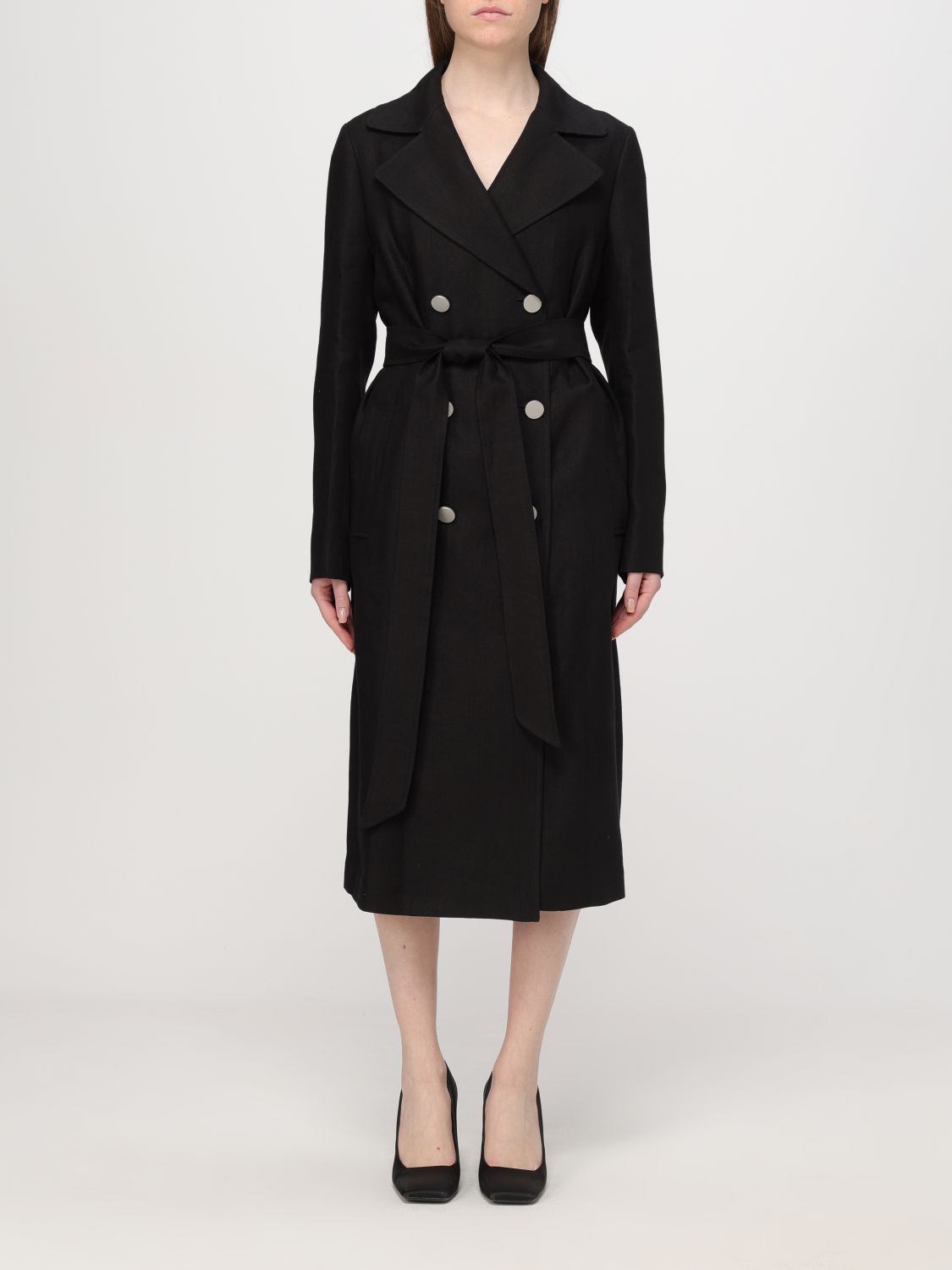 Tagliatore Coat  Woman Color Black In 黑色