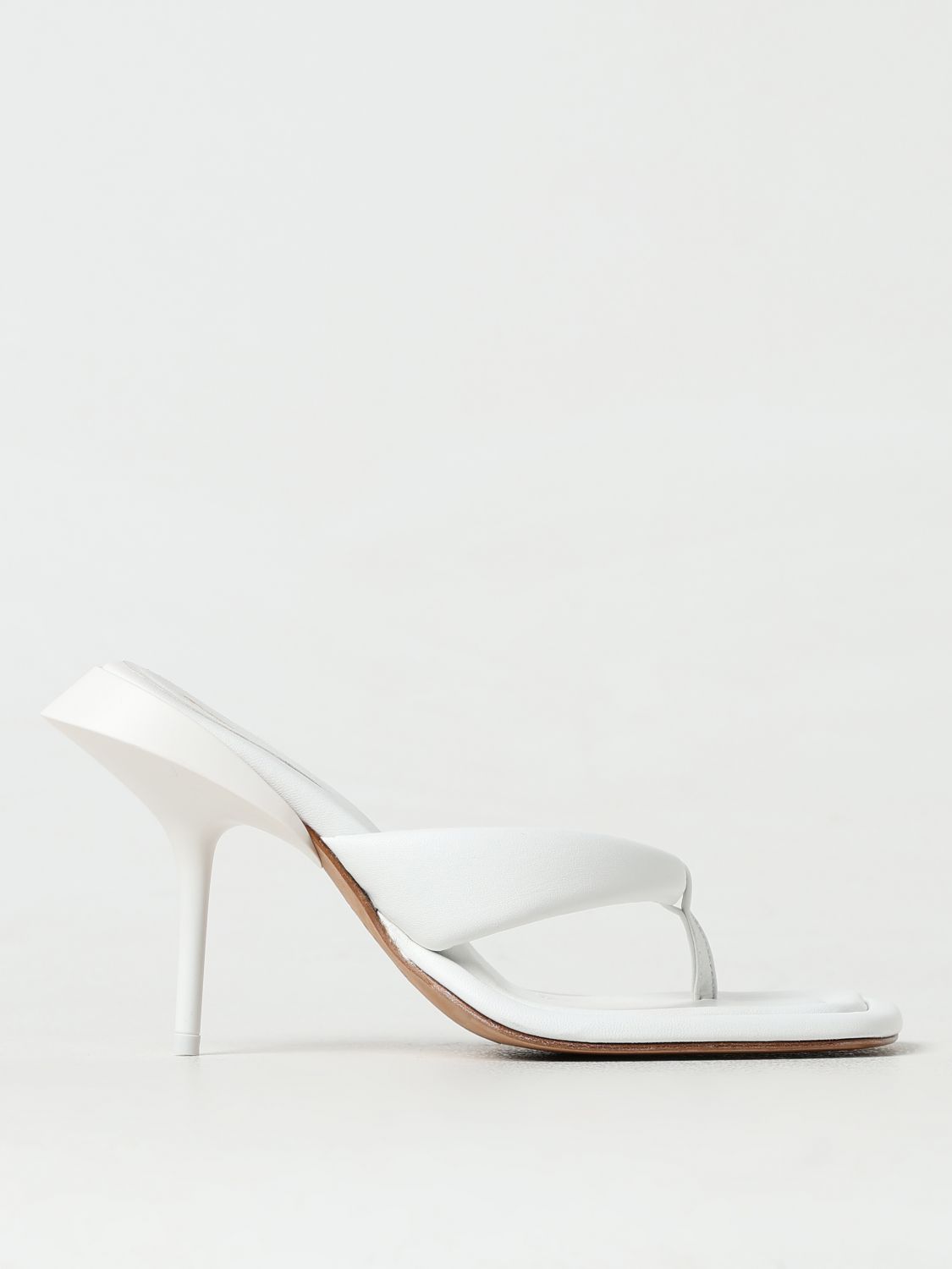 Shop Sportmax Heeled Sandals  Woman Color White In 白色