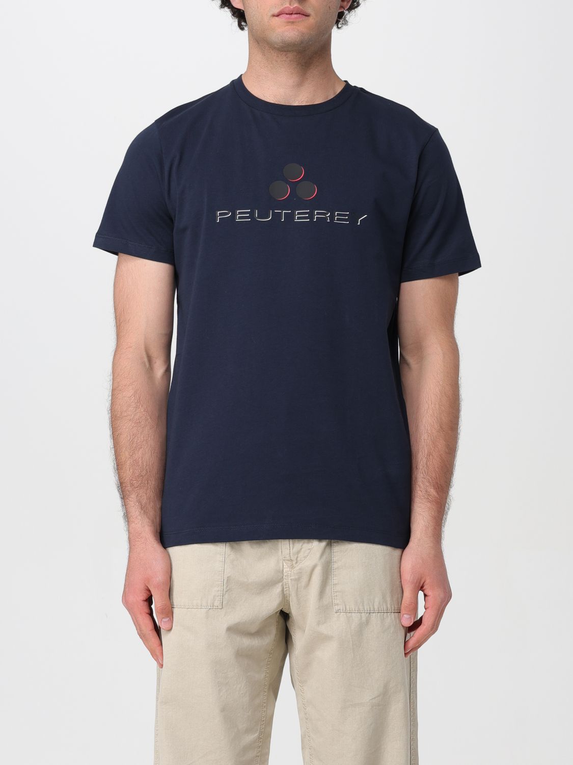 Shop Peuterey T-shirt  Men Color Blue