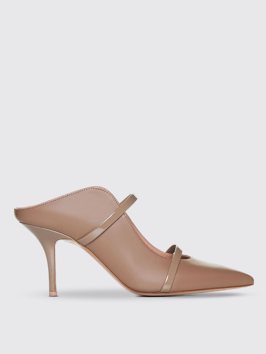 Shop Malone Souliers High Heel Shoes  Woman Color Beige In 米色