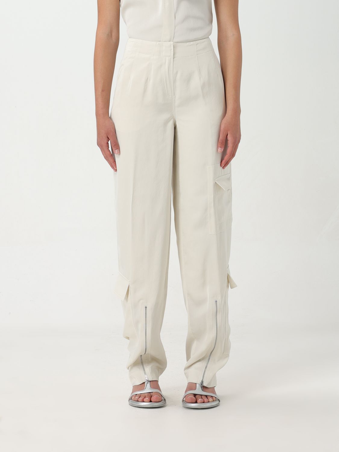 Shop Calvin Klein Pants  Woman Color White