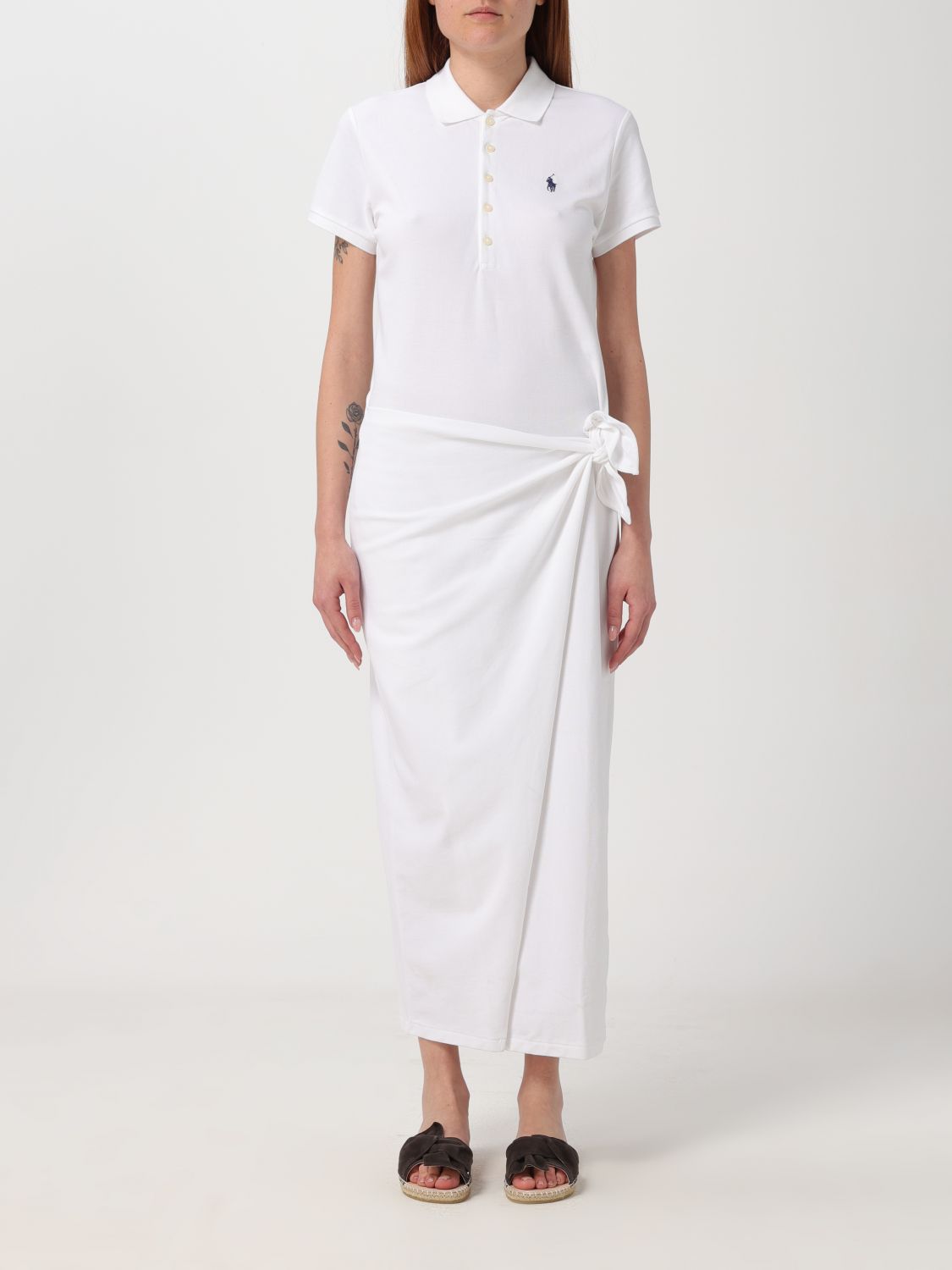 Polo Ralph Lauren Dress  Woman Colour White In 白色