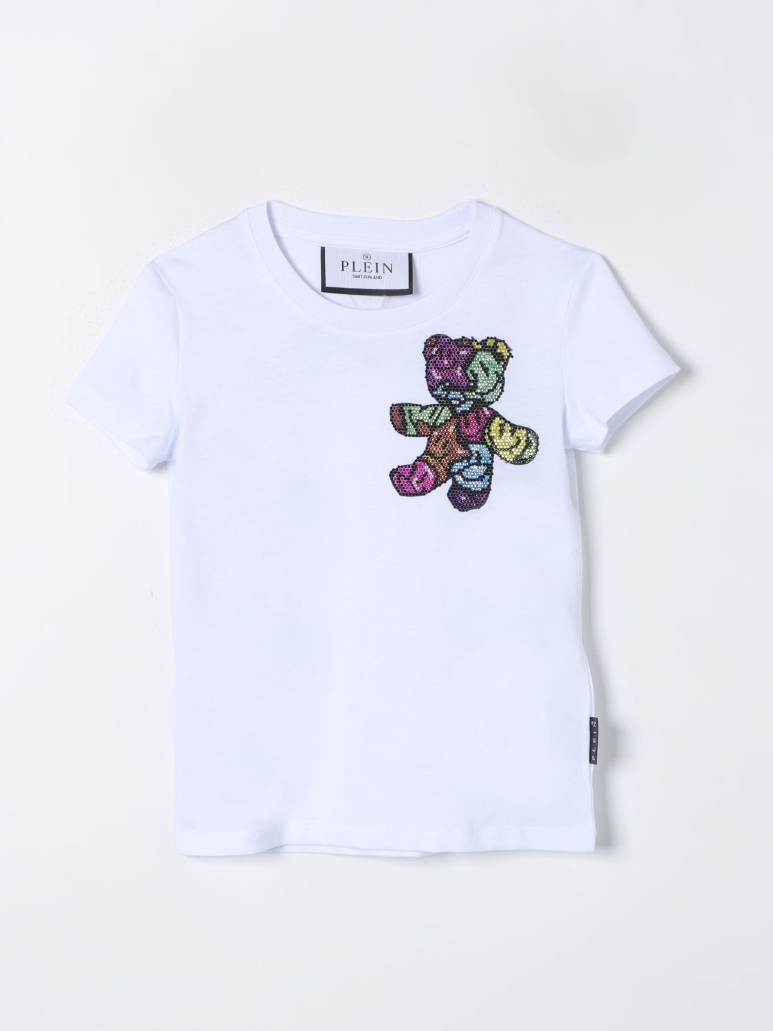 Shop Philipp Plein T-shirt  Kids Color White In 白色