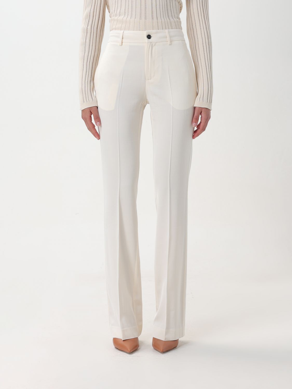 Grifoni Pants  Woman Color Ivory In 象牙色