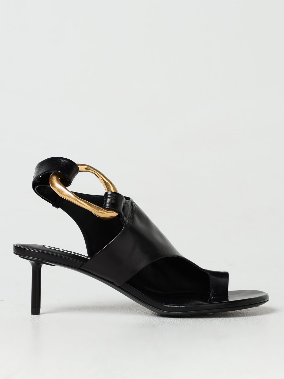 Shop Jil Sander Heeled Sandals  Woman Color Black