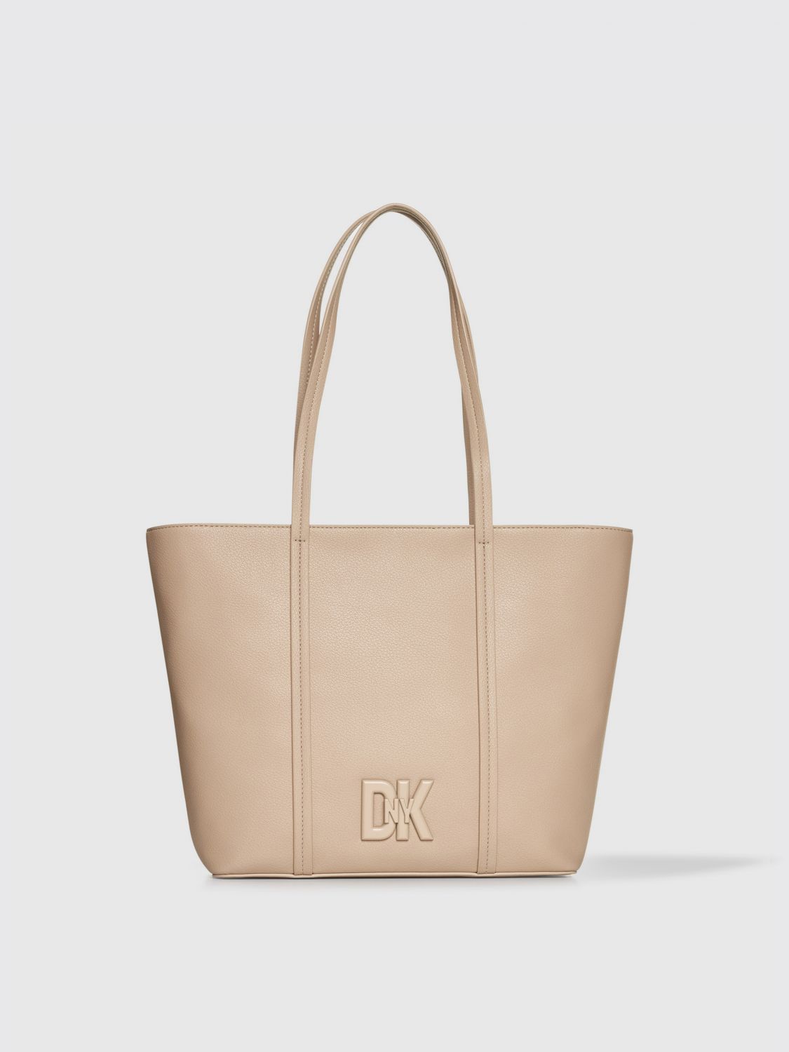 Shop Dkny Shoulder Bag  Woman Color Natural In 自然色