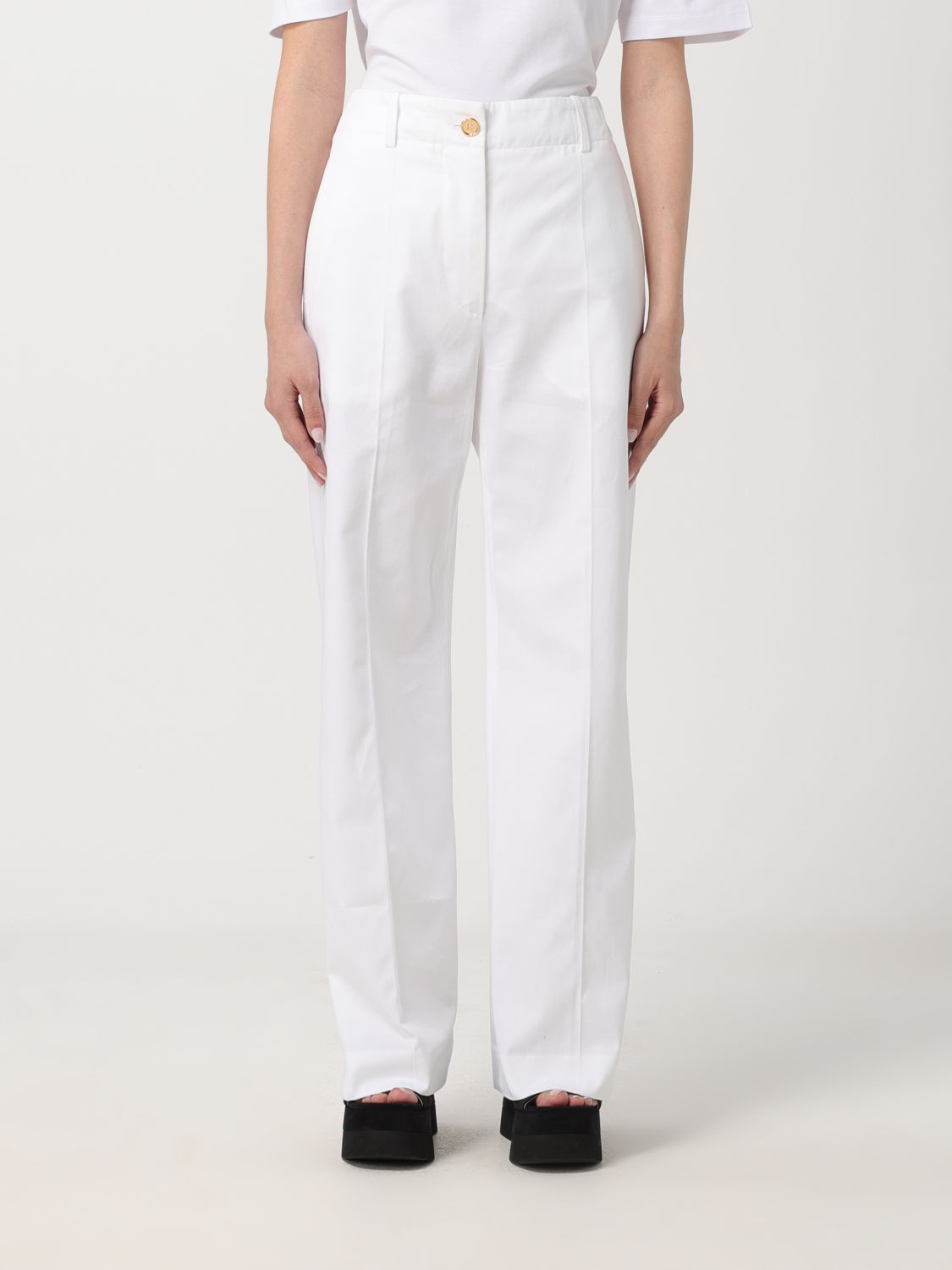 Shop Patou Pants  Woman Color White