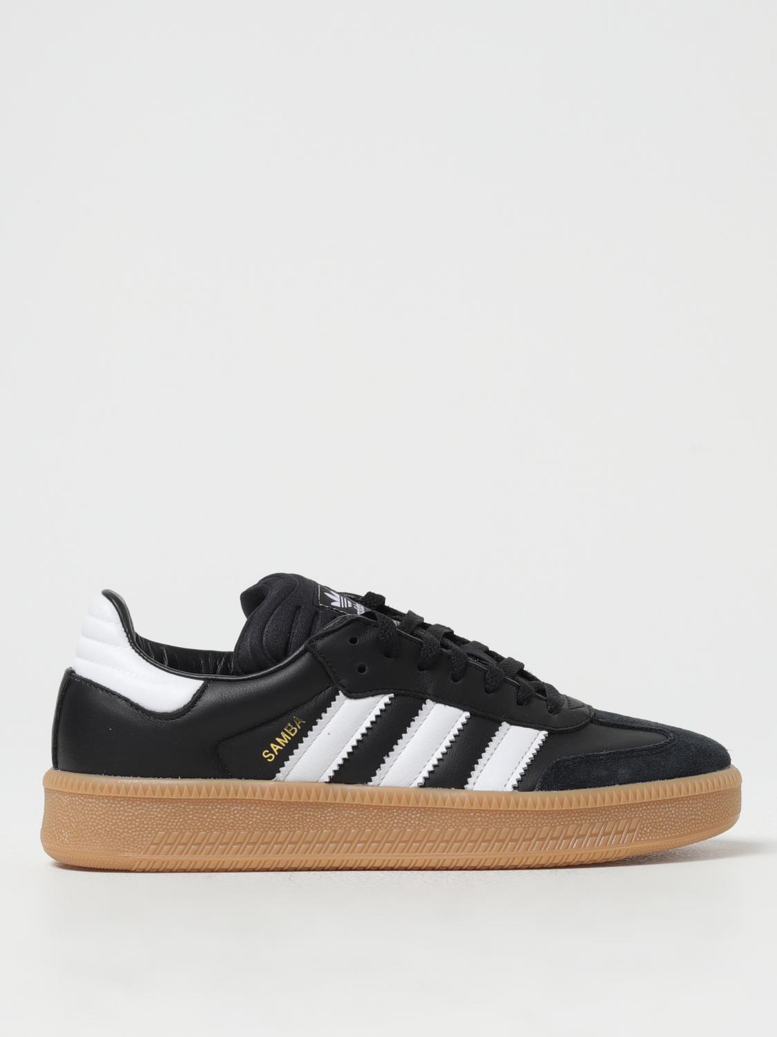 Adidas Originals Samba Xlg Leather Low-top Sneakers In Black