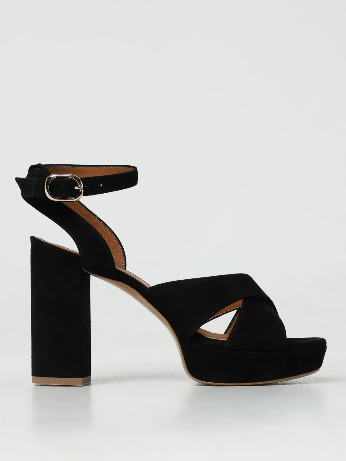 Via Roma 15 Heeled Sandals  Woman Color Black In 黑色