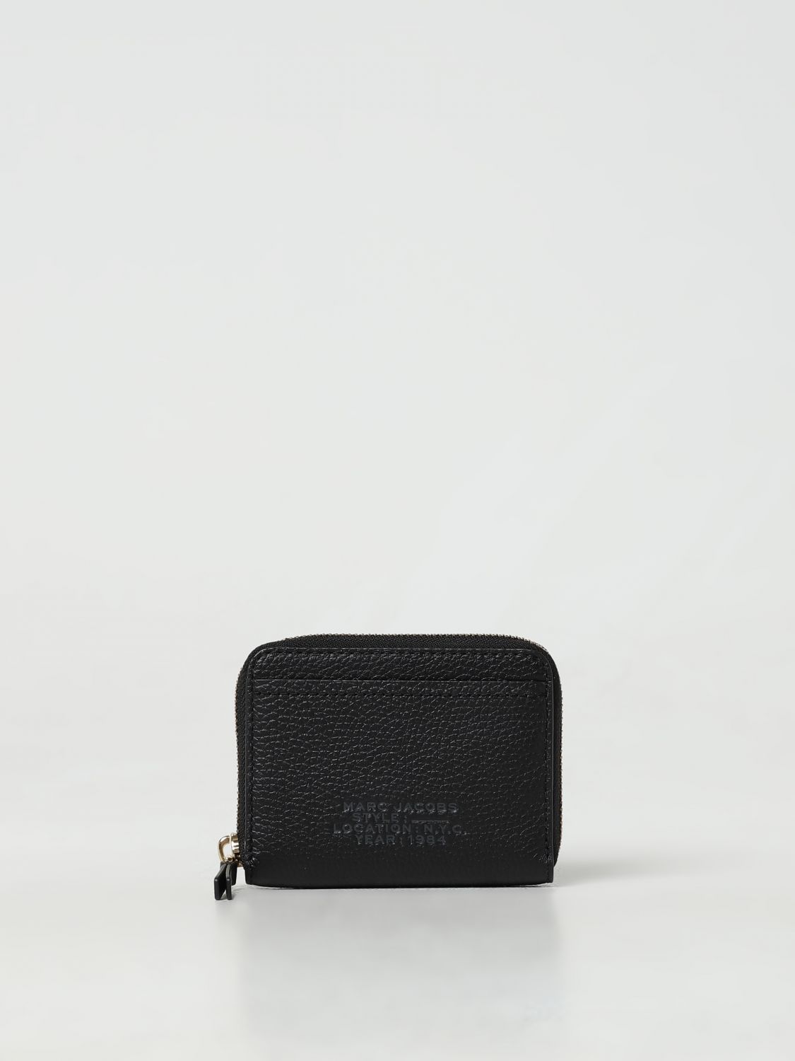 Marc Jacobs Black Zip Around Wallet In 黑色