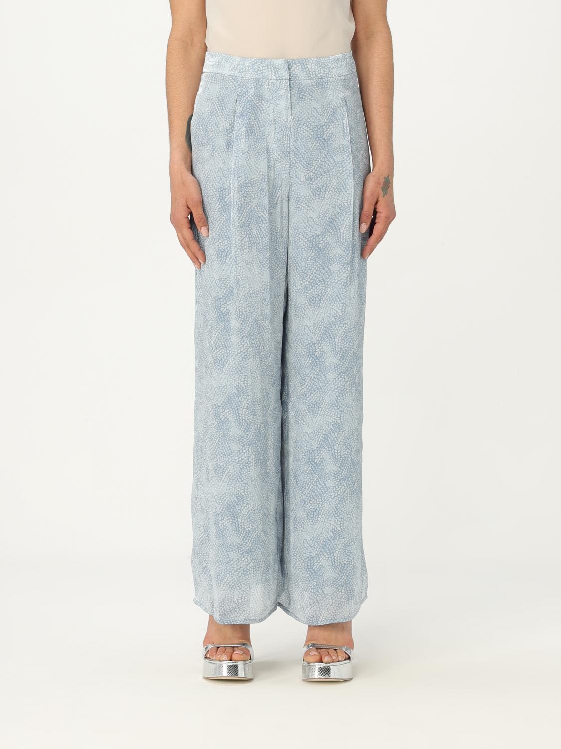 Michael Kors Pants Woman Color Gnawed Blue In Gnawed Blue