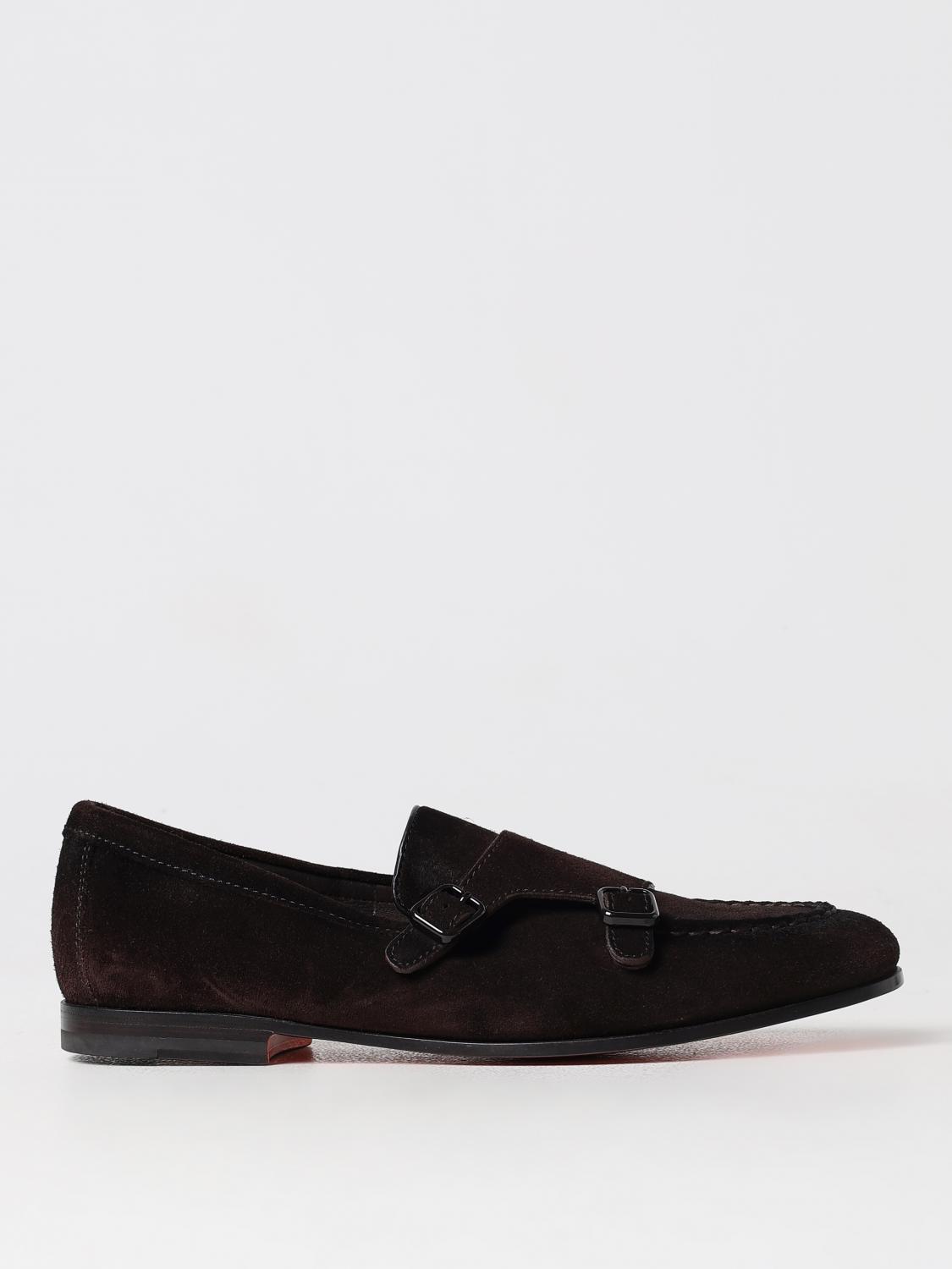 Shop Santoni Loafers  Men Color Black In 黑色