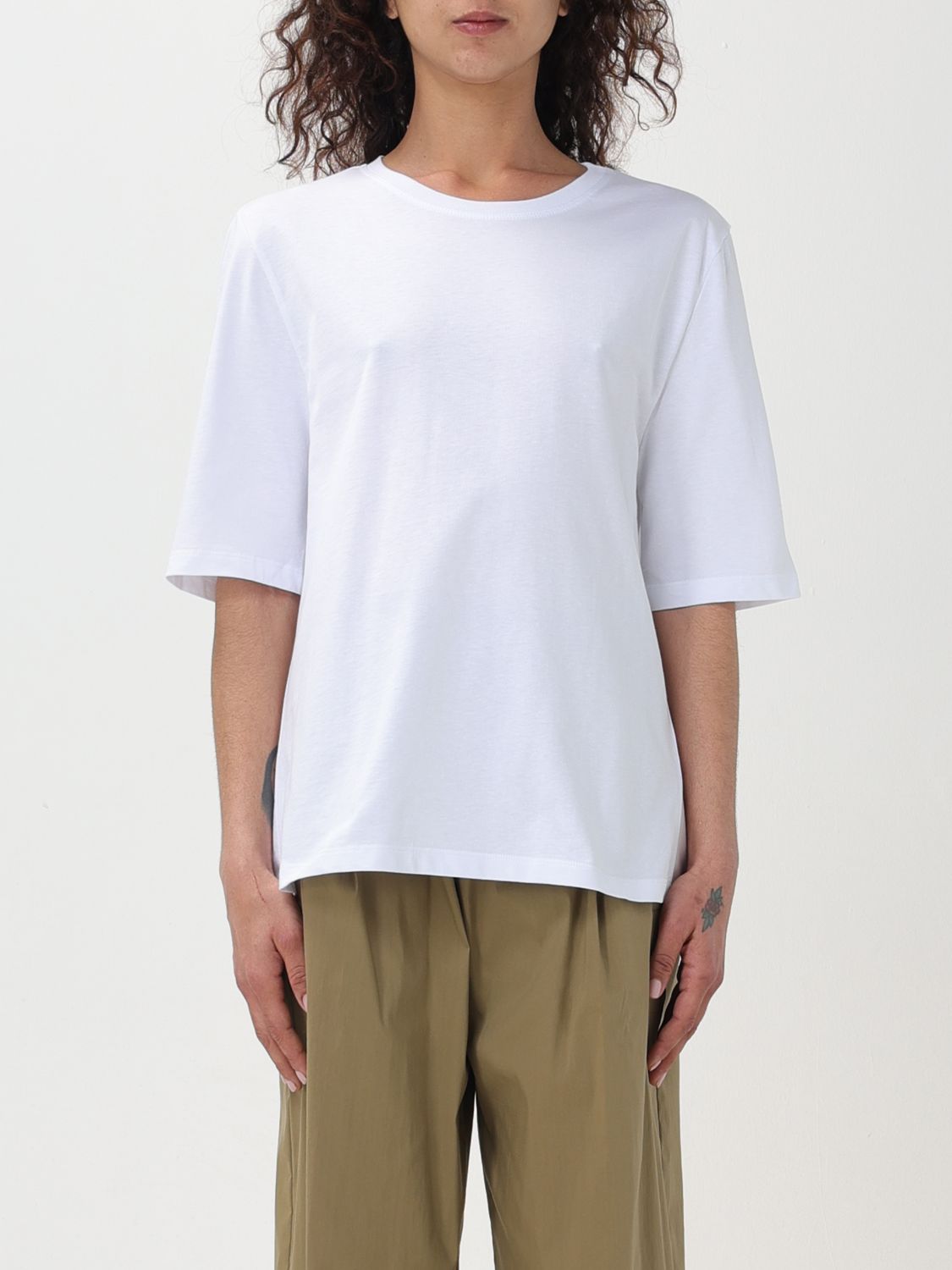 t-shirt semicouture woman colour white