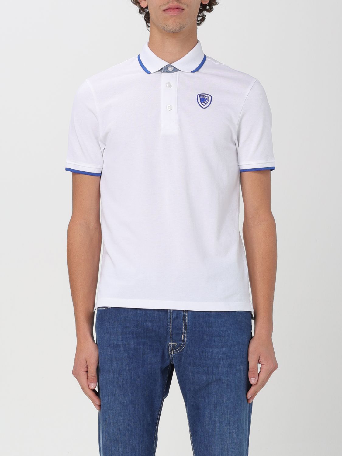 Shop Blauer Polo Shirt  Men Color White