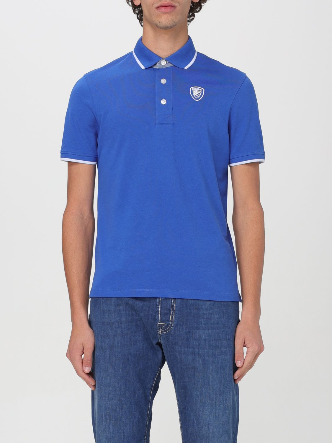 Shop Blauer Polo Shirt  Men Color Blue