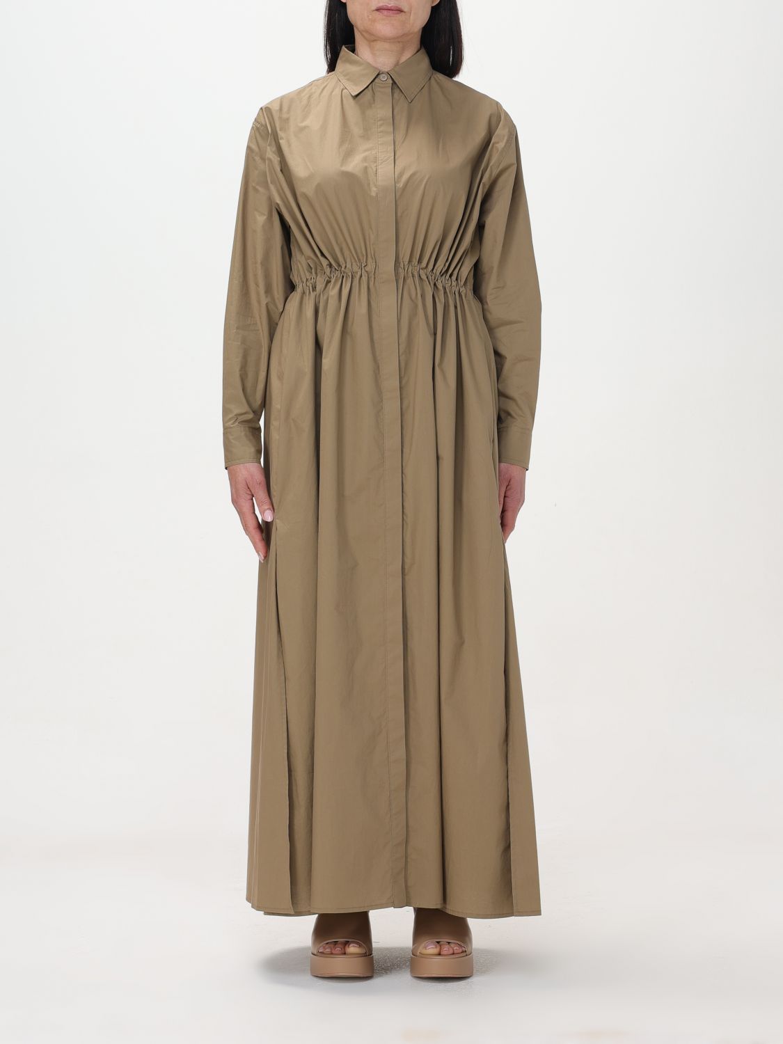 Shop Roberto Collina Dress  Woman Color Brown