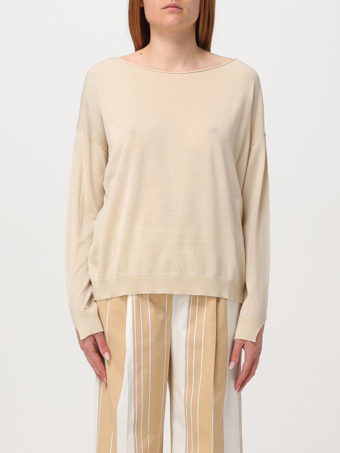 Shop Roberto Collina Sweater  Woman Color Beige