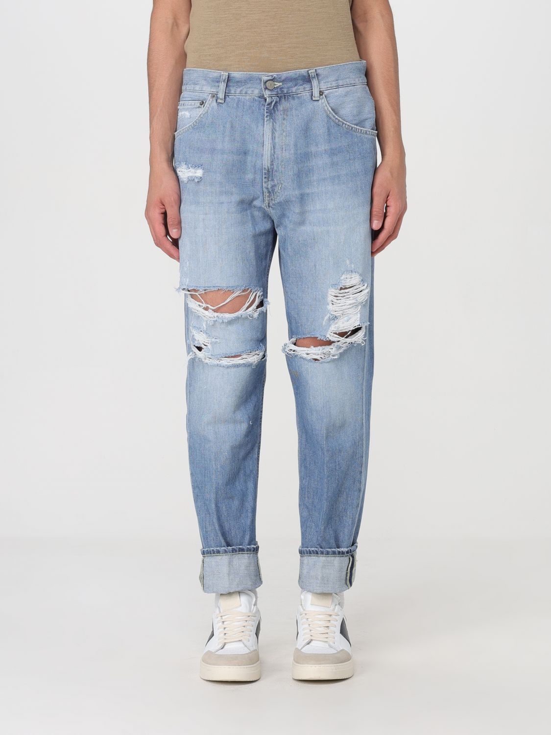 Shop Dondup Jeans  Men Color Denim